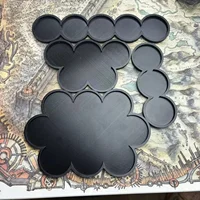 40mm Round Bases Tray 3D Printed Model Movement Tray for Warhamemr 1