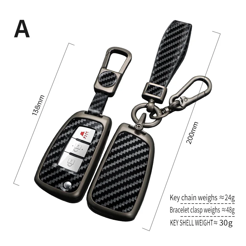 자동차 원격 키 케이스 커버 보호 쉘 가방, 닛산 X-Trail Juke Qashqai J11 Micra Pulsar Murano Maxima Tiida Altima Quest