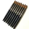2023 Round Sharp 1pcs Hot Sale Factory Direct Kolinsky Acrylic Nail Brush Black Silver Metal Handle Big Size 14#16#18#20#22#24 4