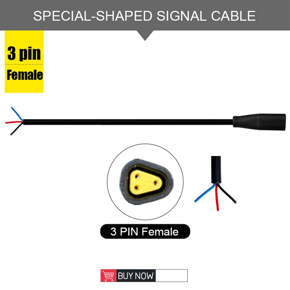 E-bike Shaped Connector 2/3/4/5/6 Pin Cable Waterproof