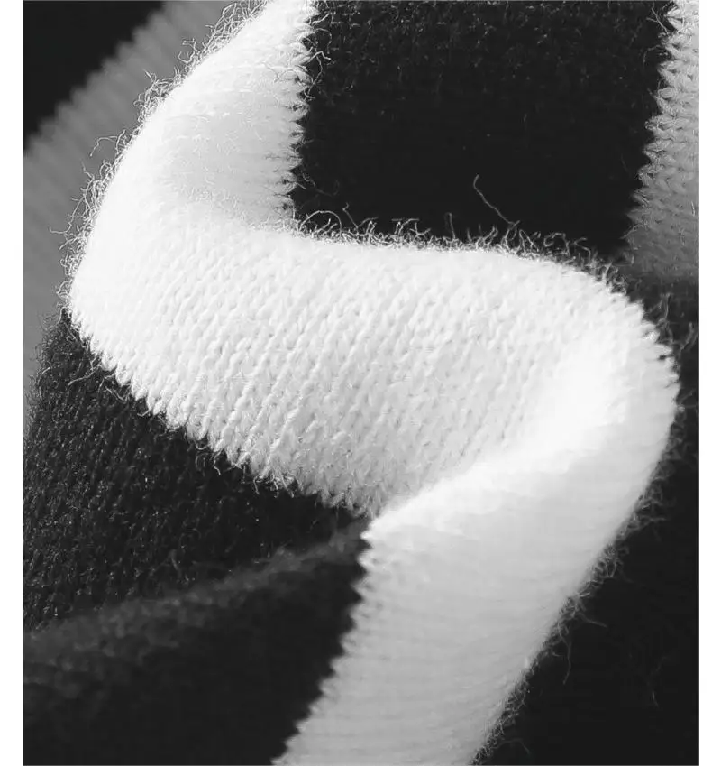 Vintage black and white striped short-sleeved loose breathable casual upper knit polo shirt 11 S7b3e35bf36f741c0bfe52d14dc58e7e1O