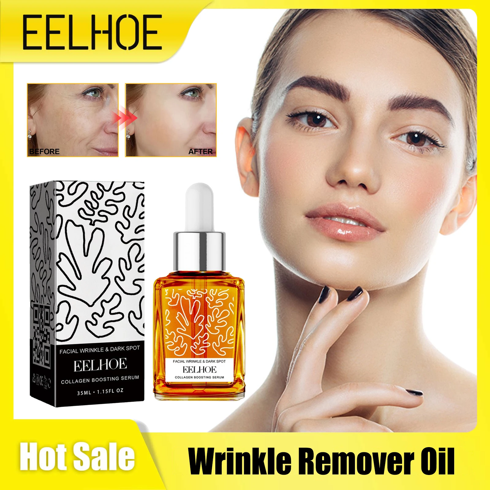 Wrinkle Removal Serum Fade Fine Line Reduce Pores Lifting Firming Moisturizing Brighten Nourish Whitening Anti Aging Essence Oil 30ml eye fat granules removal serum effective anti particles serum care fine dark line improve fade puffiness cicle eye d5r6