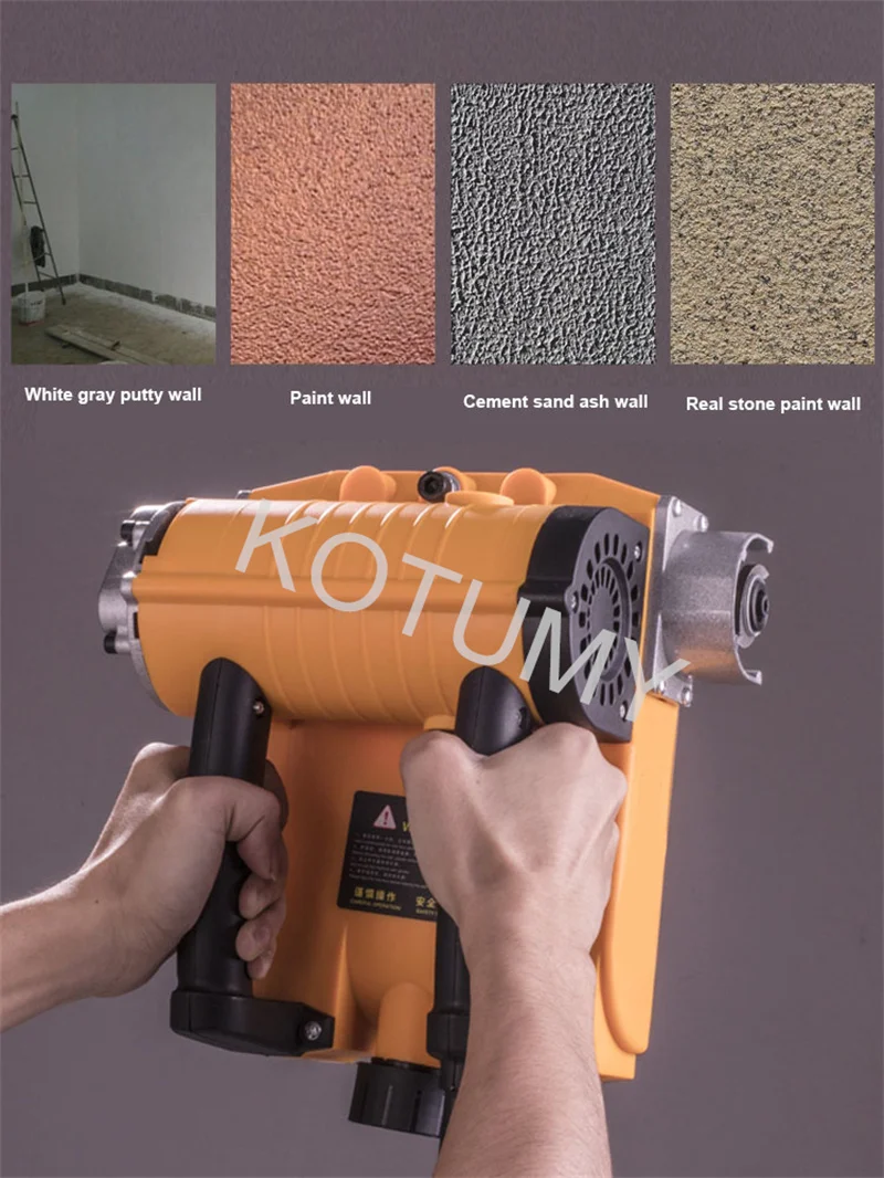 Dust-Free Wall Planing Machine Electric Cement White Gray Wall Shovel Planer Old Wall Renovation Putty Peeled Tools 220V 3