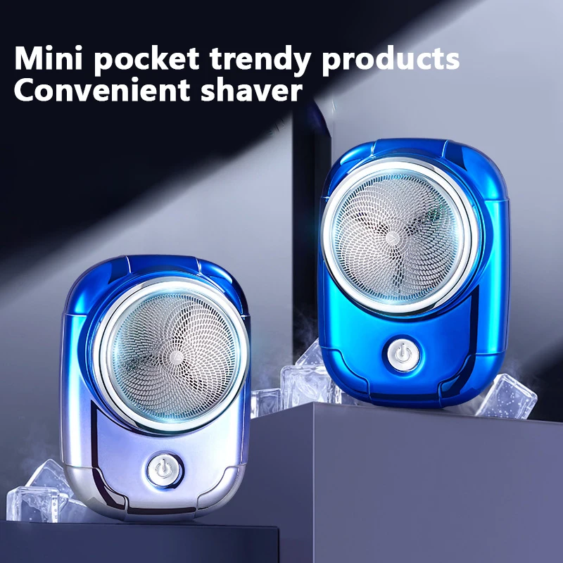 

Electric Shaver Portable Mini Scraper Quick Charging Travel Equipment Wet And Dry Men Father's Day Gift Detachable Blade
