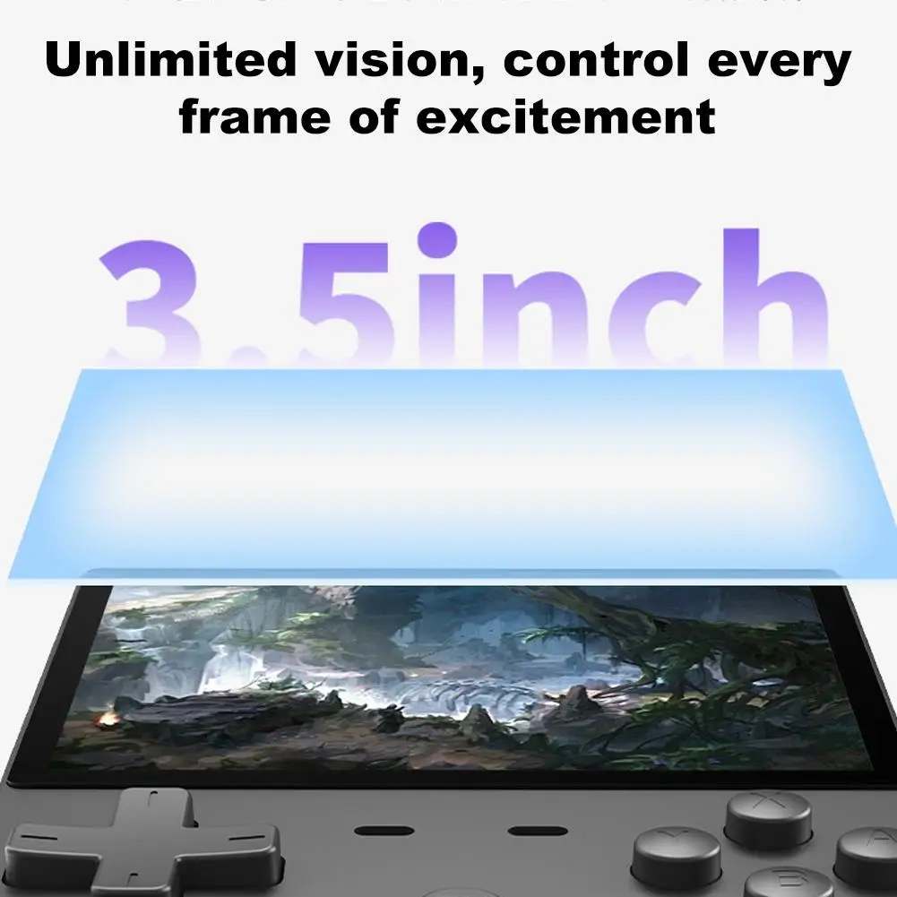 S7b3e4fd81cd84a12b6cd1a62e61a55a9M 128GB For L35 Retro Handheld Video Game Console Linux System 3.5 Inch IPS Screen Portable Pocket Video Player Games