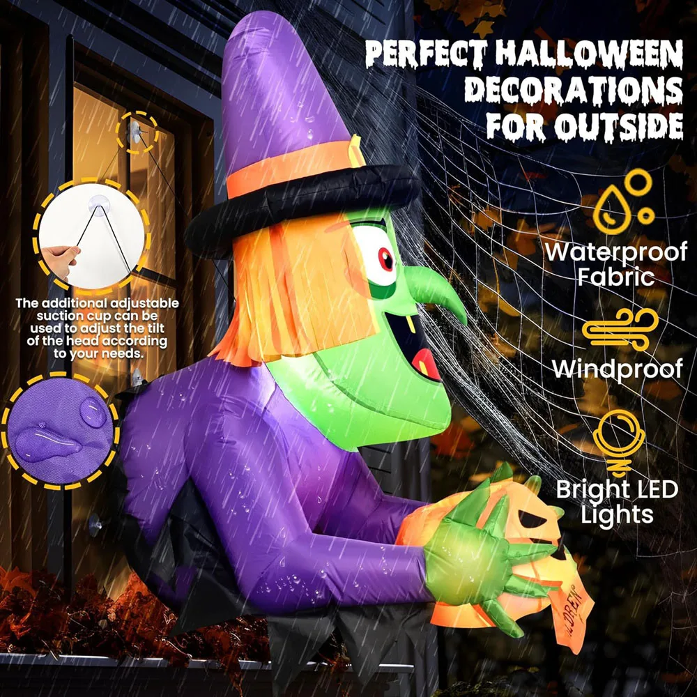 Giant 26Ft Halloween Inflatables Pumpkin Decorations Extra Large Halloween Bl – Christmas Decor World