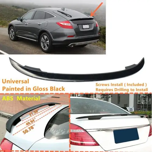 

Fit For Honda Crosstour ABS Plastics Spoiler Universal Trunk Sedan Rear Wing Body Kit Accessories
