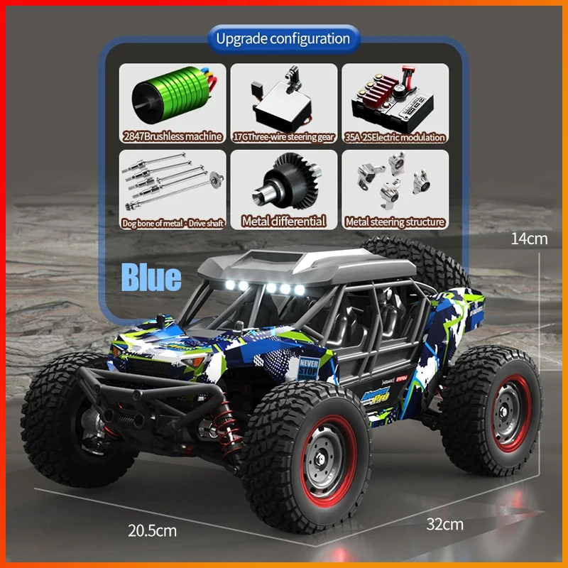 SCY 16106 PRO RC Car 70KM/H 1/16 4WD Off-Road Drift Brushless Electric High Speed Remote Control Vehicle Children Toy Crawler 3