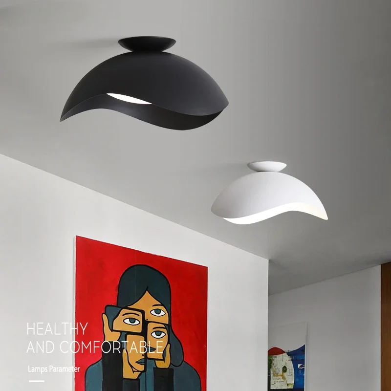 

Dimming Simple Black White Modern New LED Chandelier Lights Living Dining Room Bedroom Pendant Bar Kitchen Lamps Indoor Lighting