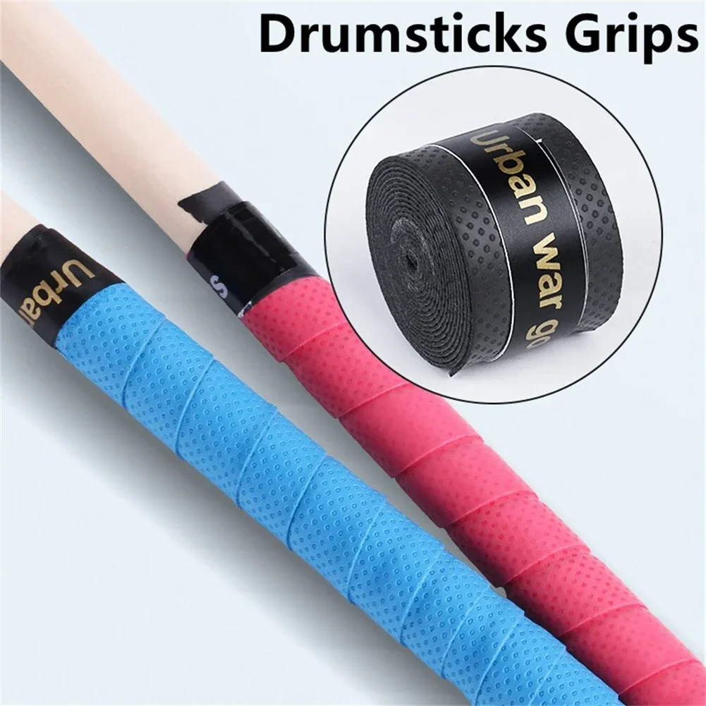 Anti-slip Drumsticks Grips PU Sweat Absorbed Drum Sticks Tape For 7A 5A 5B 7B Drumstick Instrument Accessories drumstick grips