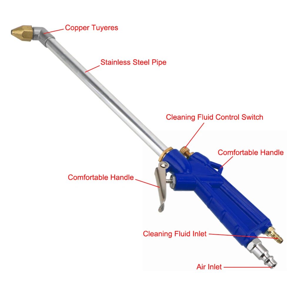 Pneumatic Tool Engine Water Gun car tool repair Car Water Cleaning Gun 40cm High Press  Car Engine Oil revolutions gun 3