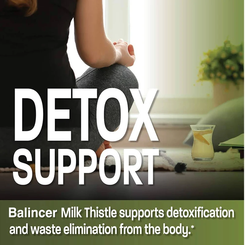Milk Thistle Capsules-Helps Repair Liver Supports Liver Detoxification Cleanses and Nourishes Liver Antioxidant