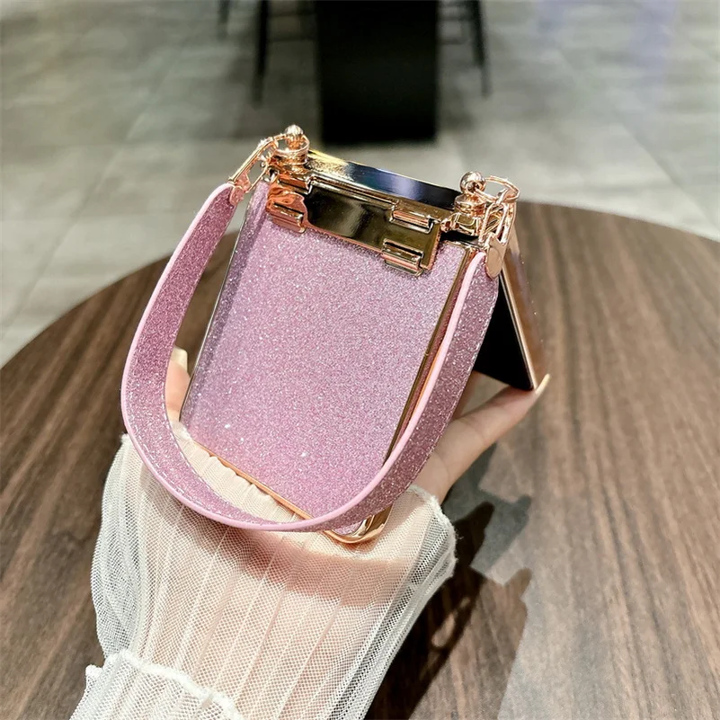 Glitzer Strass Handyhülle Mit Armband Für Samsung Galaxy Z Flip_voghion.com