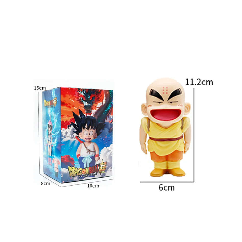 Auf Lager 6 Stück Dragon Ball Z Son Goku Q Version Son Goku Chi-Chi Bulma Puar Krillin Oolong Actionfigur PVC-Modell Weihnachtsgeschenke – Detail 2
