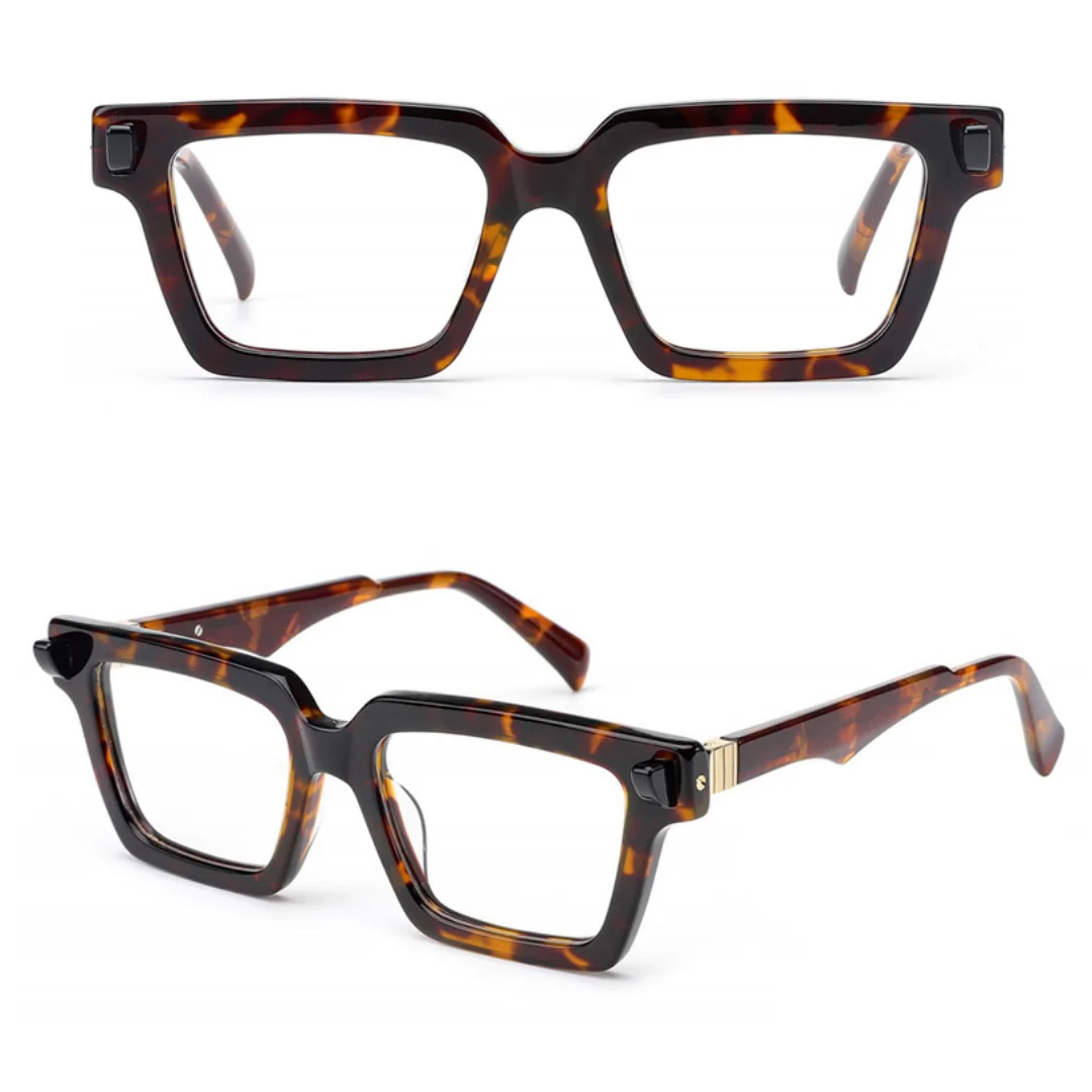 

Retro Squar Acetate Optical Reading Glasses Frames Men Women Handmade Vintage Myopia Prescription Eyeglasses New Designer Reader