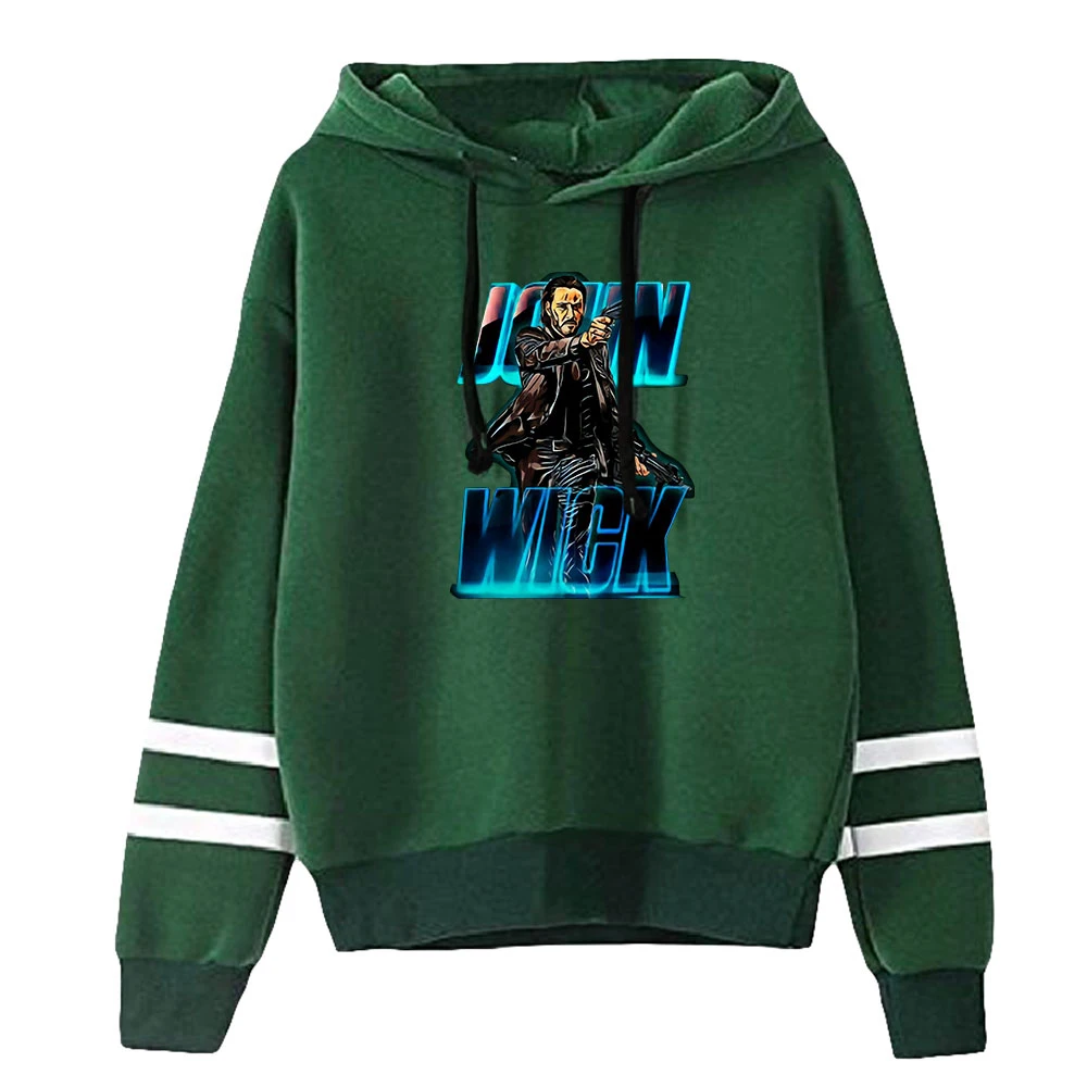 John Wick Chapter 4 Hoodie Unisex Pocketless Sleeve Sweatshirt Men Women's Pullover American Action Keanu Reeves Fashion Clothes