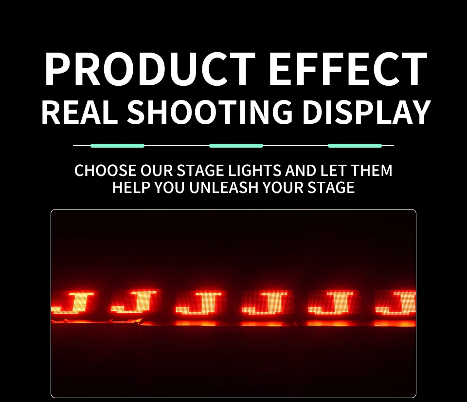 80 Segment Led Strobe Light DJ Bar Running Horse Wash Effect Numbers Letters Fla