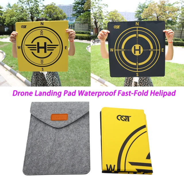 43M Drone Landing Pad for DJI NEO2 Mini 5/4pro Mavic Air 3 Classic 2s FPV Fast-Fold Waterproof PU Two-sided Helipad Parking Mat 1