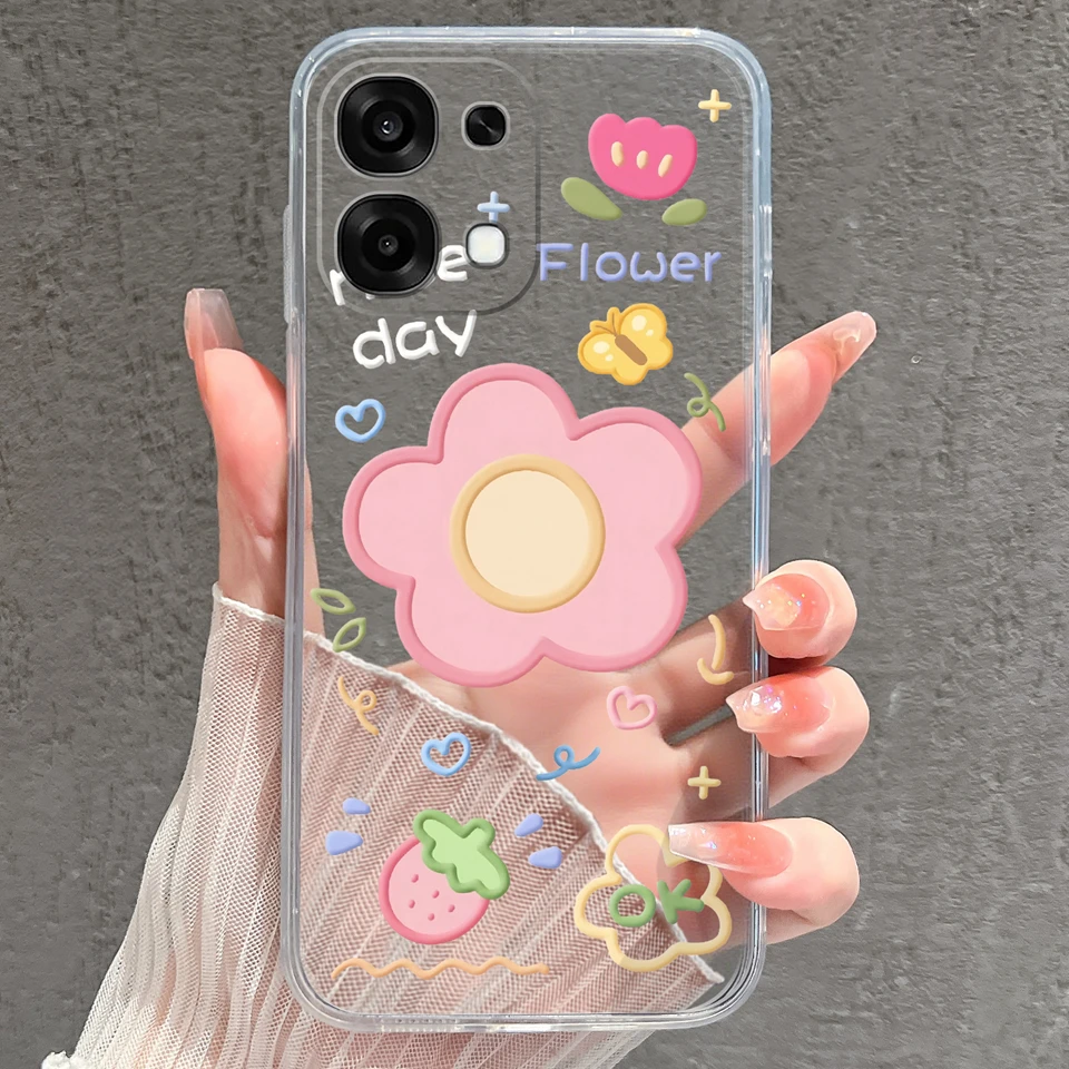 Pretty Butterfly Goldfish Drop-Resistant Lightweight Clear Bumper Case