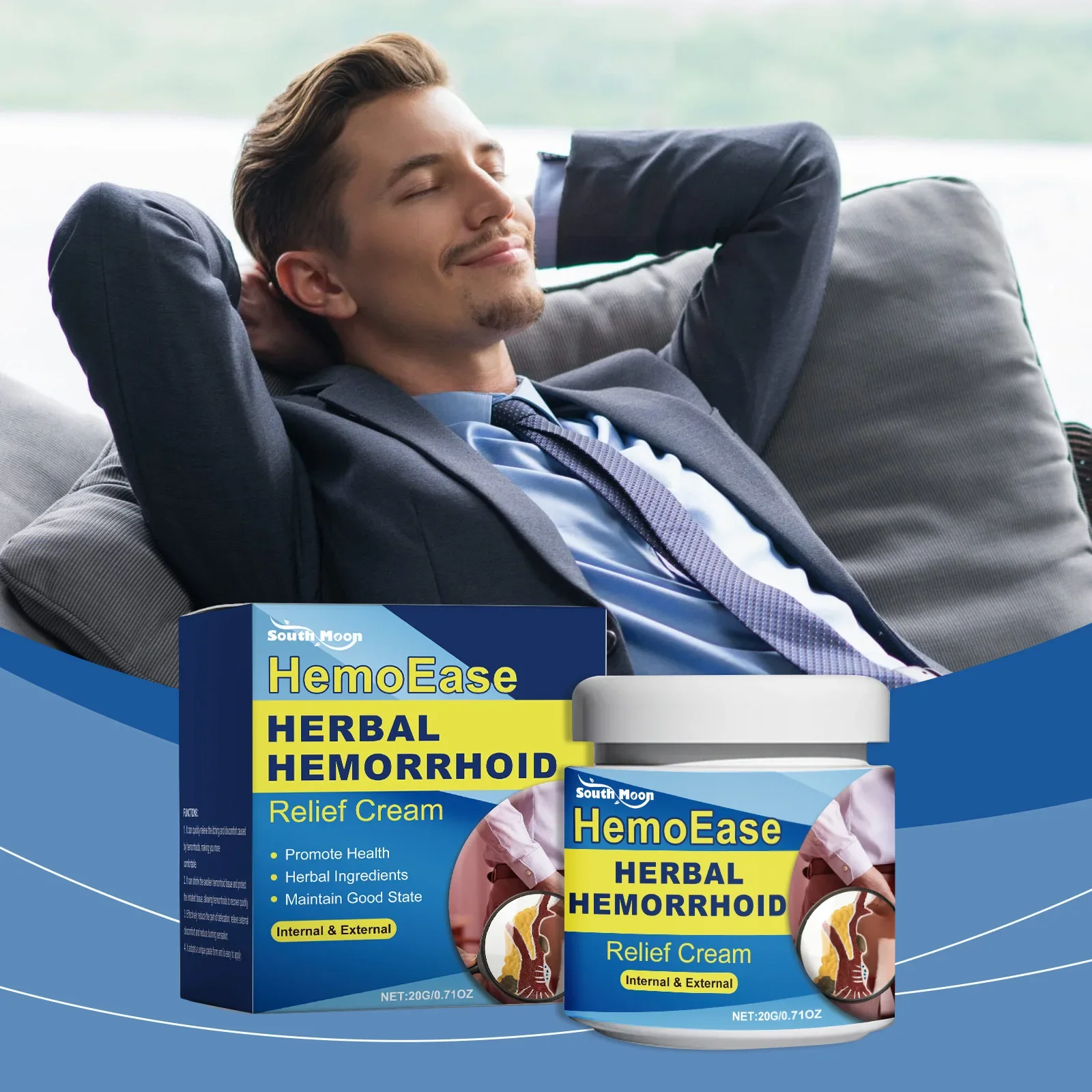 Hemorrhoids Removal Cream Anal Fissure Therapy External Piles Cure Anus Antipruritic Anti Swell Bleed Herbal Hemorrhoid Ointment