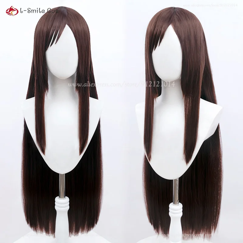 

Парик Ieiri Shoko для косплея для взрослых, длиной 80 см, темно-коричневый женский парик, термостойкие синтетические волосы, искусственные волосы + шапочка для парика