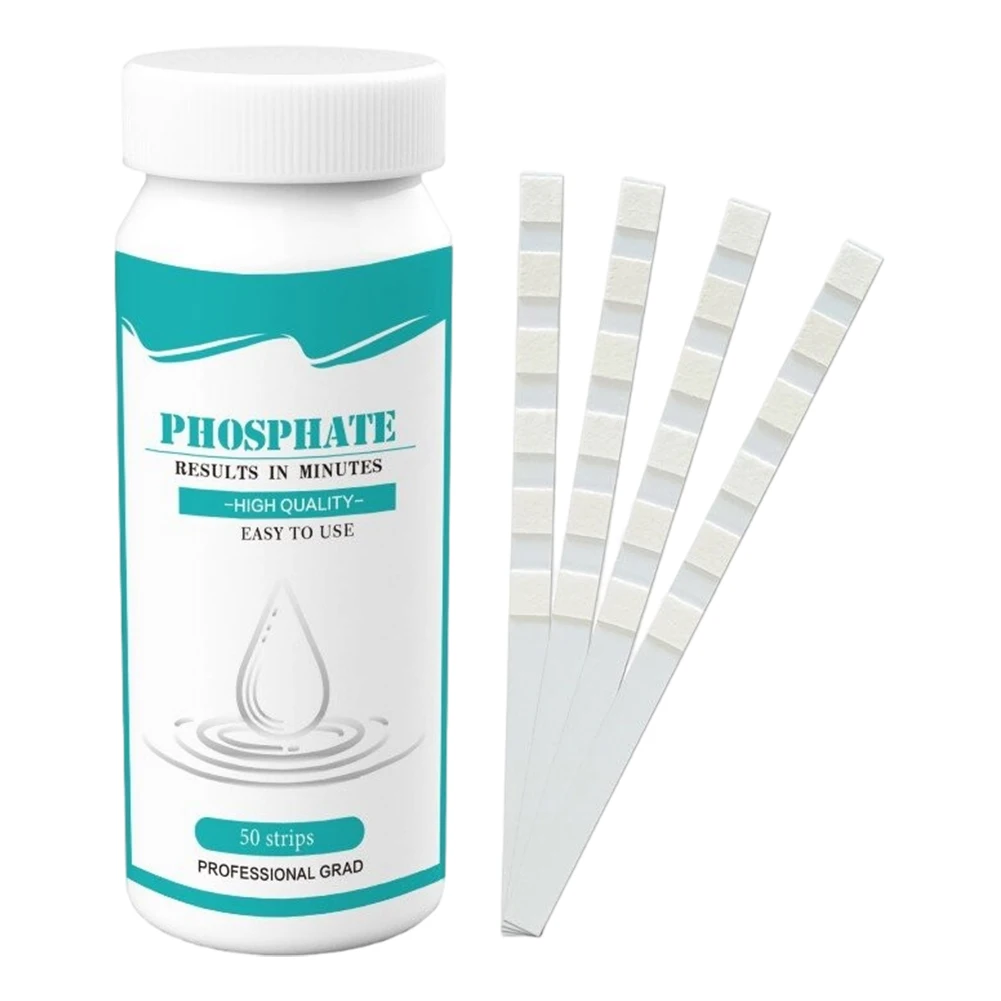 50 Count Aquarium Phosphate Test Strips Aquarium Water Test Kit Pool Phosphate Test Kit for Freshwater & Saltwater