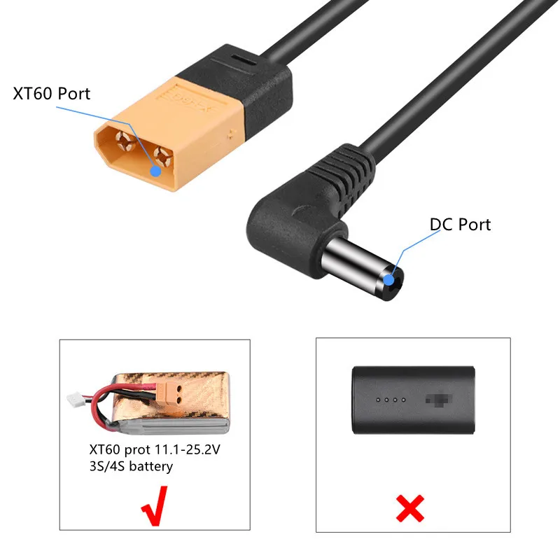 Description Picture 6 of itemFor DJI Goggles V2 Glasses Battery Charging Cable XT60 Cable For DJI FPV / DJI AVATA Drone Accessories