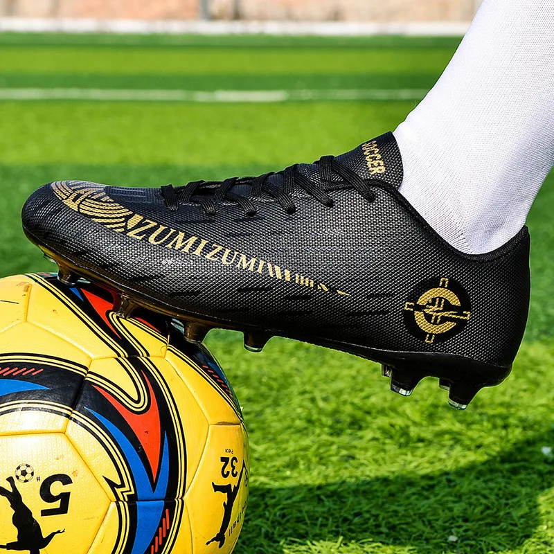 

New Quality Football Boots men soccer shoes professional Unisex Ankle Football Boots Cleats Grass Training Match Sneakers