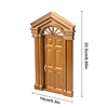 1:12 Dollhouse Miniature European Retro Villa Door Simulation Door Furniture Model Decor Toy Doll House Accessories 6