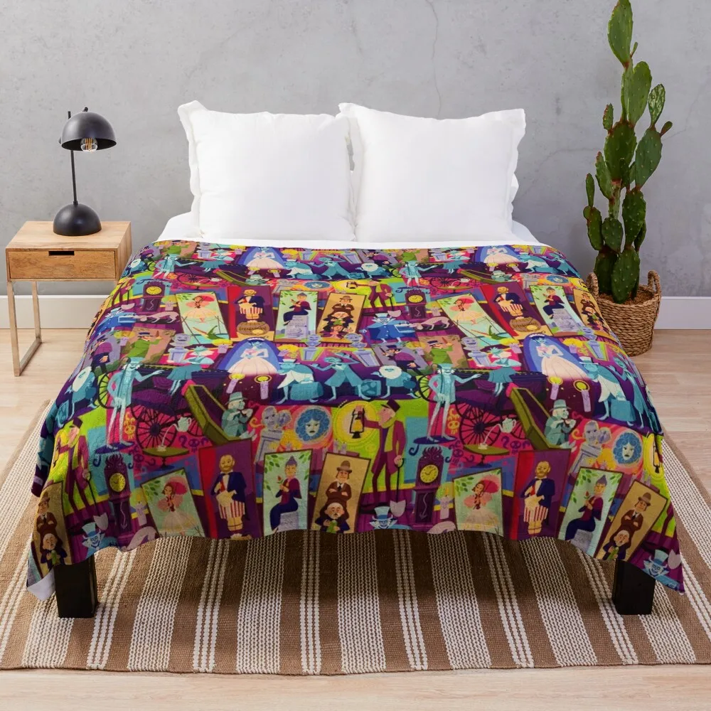 

Retro Mansion Collage Throw Blanket Extra Large Throw Blanket