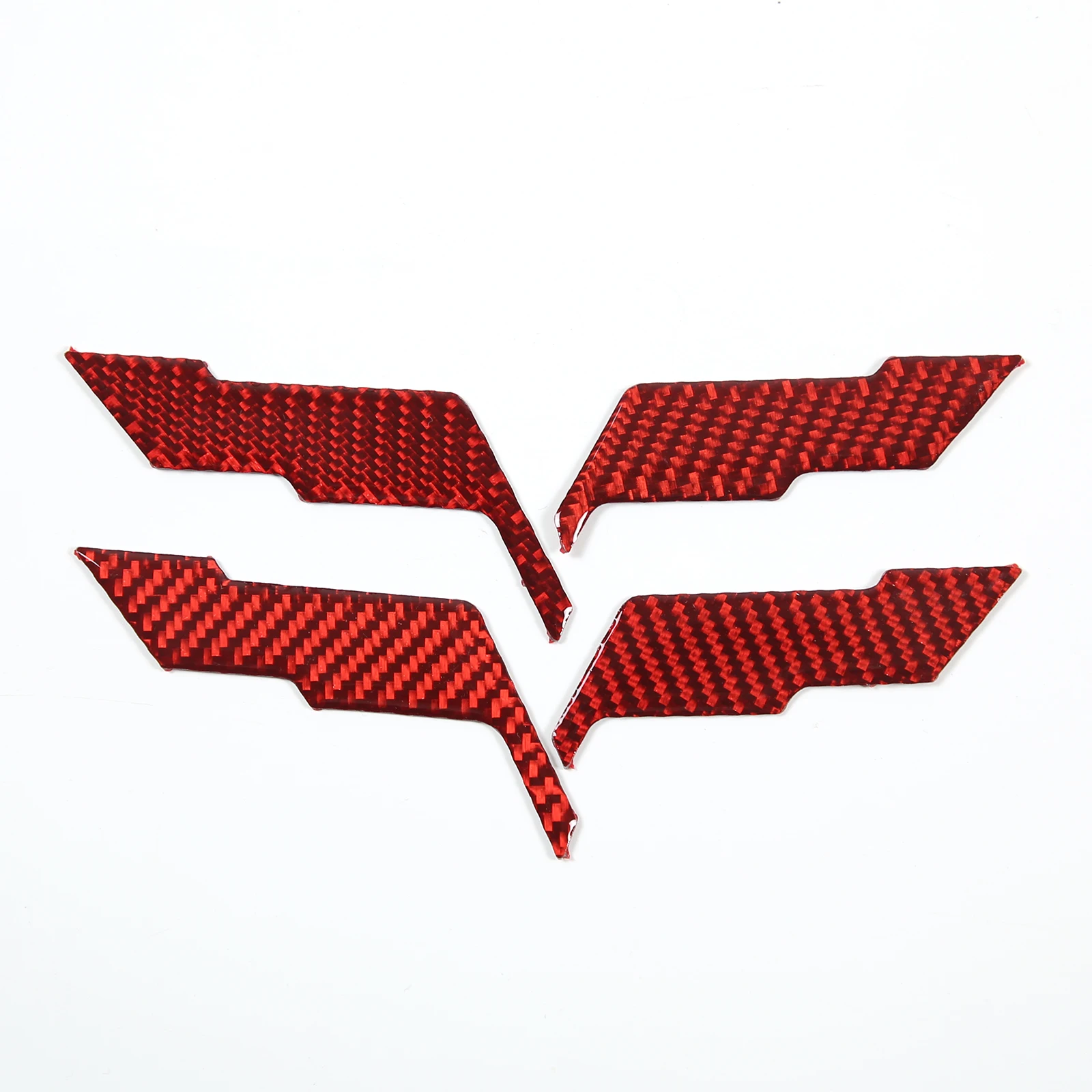 

For Chevrolet Corvette C6 2005-2013 Soft Carbon Fiber Car Front Rear Logo Engine Cover Back Logo Trim Sticker Car Accessories