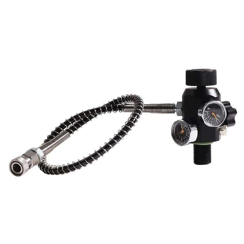 6000Psi 630Bar High Pressure Tank Filling Station Scuba Diving Valve Double Gaug