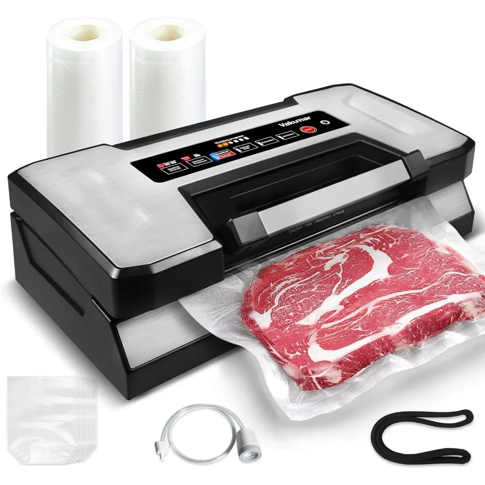 Sealer Machine, 90Kpa Food Vacuum Sealer Machine Preservation Dry/Moist/Liquid Modes, LED Indicator Light