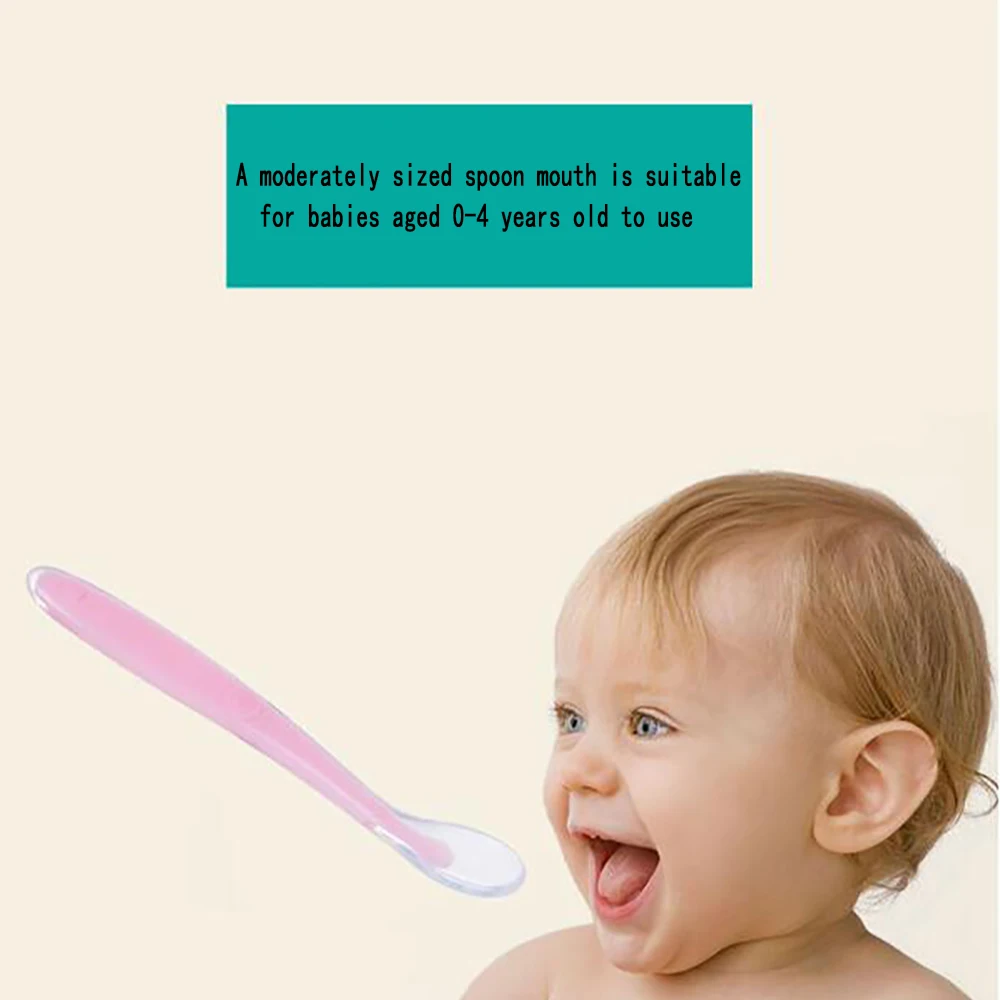 children Training Spoon cutlery Baby Silicone Spoon Children Complementary Food Soft Feeding Tableware Storage Box