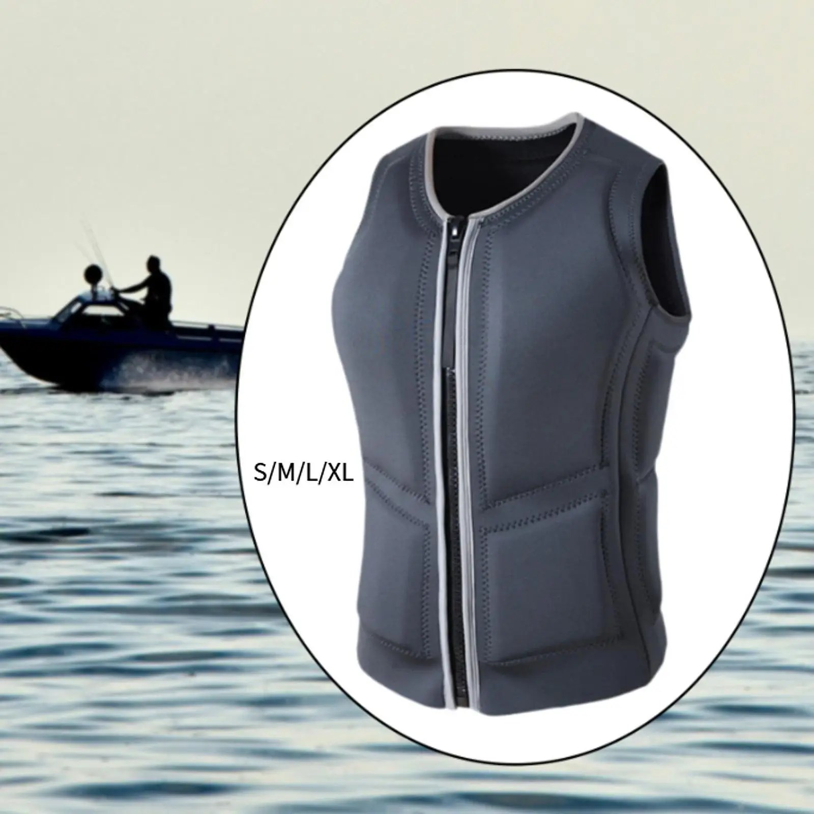 Adult Life Vest Thin Portable Summer Snorkel Vest Life Jacket Zipper Vest for Sailing Kayaking Surfing Drifting Motorboat Adult Life Vest Thin Portable Summer Snorkel Vest Life Jacket Zipper Vest for Sailing Kayaking Surfing Drifting Motorboat