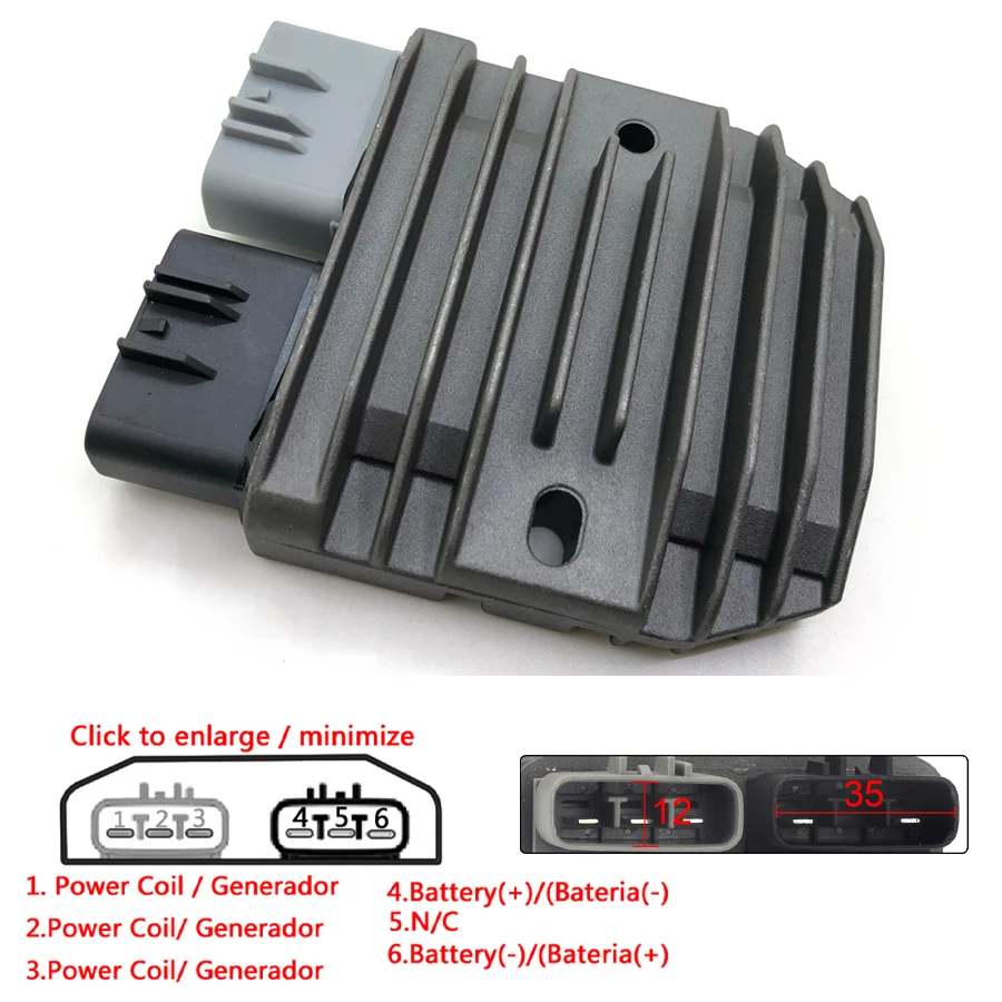 Motorcycle Regulator Rectifier For Yamaha Honda BMW Kawasaki Triumph Sea-doo Polaris Can-am Motorcycle Voltage Regulator Rectifier 1PC 12V Motorbike Parts