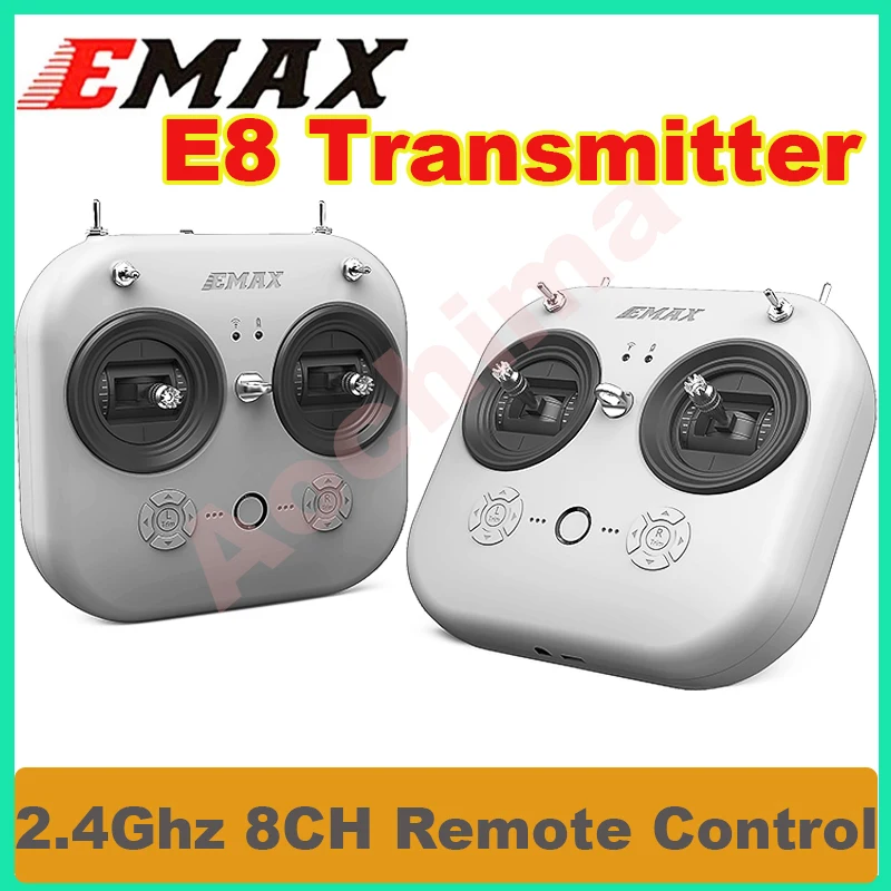 

EMAX E8 передатчик радиоуправления ler 2,4 ГГц 8CH пульт дистанционного управления для Emax Tinyhawk III FPV гоночного дрона