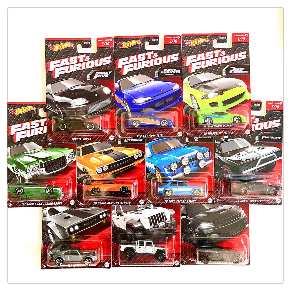 ミニカー Hotwheels FAST&FURIOUS COLLECTORS HOT WHEELS 2017 FAST & FURIOUS COMPLETE SET OF 8 NEW | eBay
