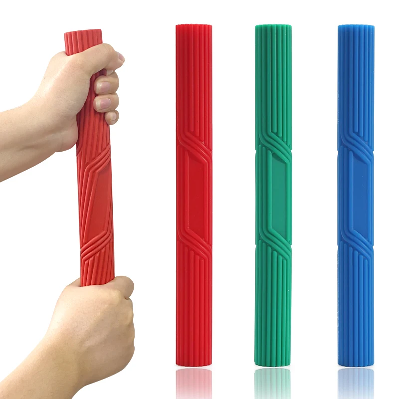 Arm Strength Trainer Fitness Hand Gripper Hand Wrist Exerciser Resistance Bar for Physical Therapy Flexible Non-slip Twisting Hand Exercise Bar Relieves Tendonitis Pain Improve Grip Strength