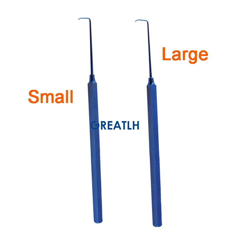1pcs Titanium Muscle Hook Strabismus Hook Teaser Helveston Finder Ophthalmic Surgery Instrument veterinary surgical instruments,ophthalmic microsurgical scissors,ophthalmic surgical instruments