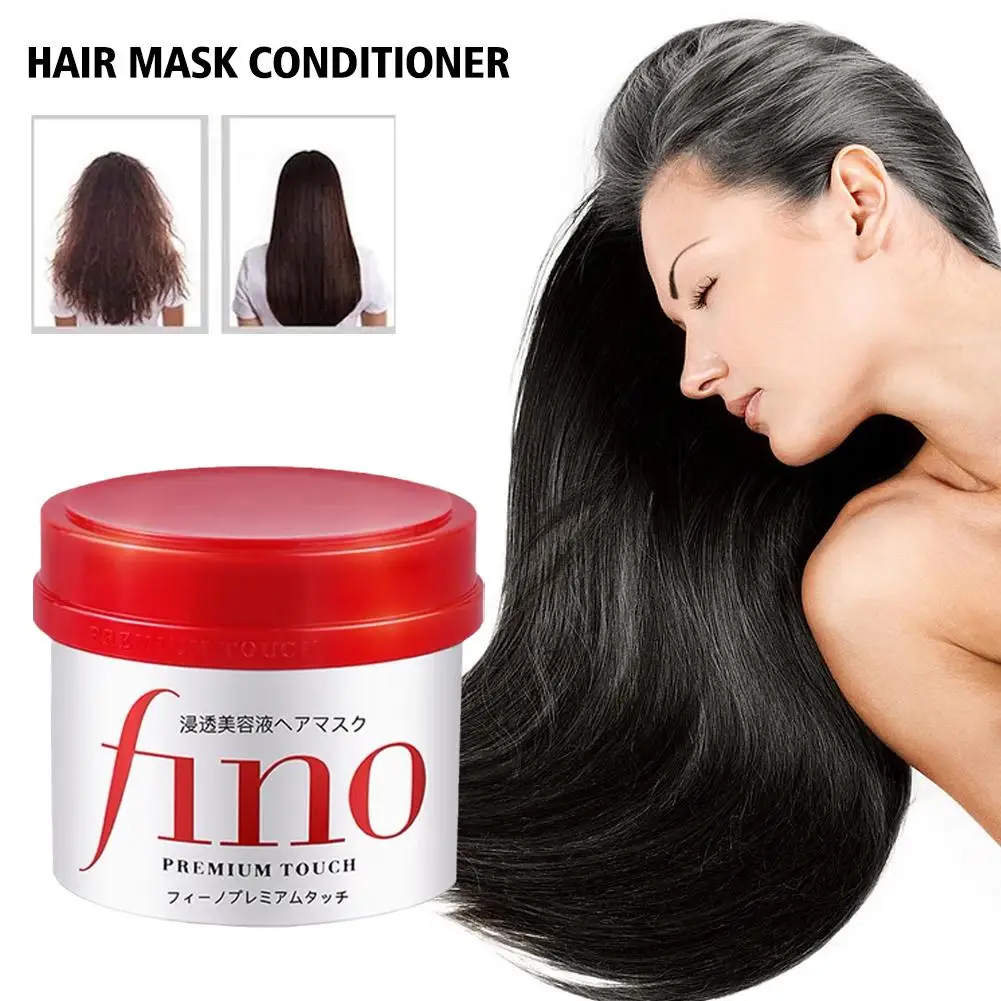 Fino Hair Mask Conditioner FenConcentrate Hydra Beauty Liquid Red Jar Repair Dry Smooth Fall Mask Hair Conditioner Hair Mask