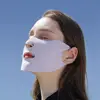 Scarves For Women Sun UV Protection Solid Color Summer Ice Silk Face Scarf Anti-uv Face Cover Sunscreen Veil Sunscreen Mask 1