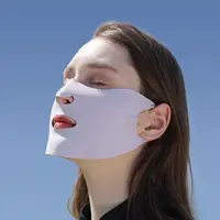 Scarves For Women Sun UV Protection Solid Color Summer Ice Silk Face Scarf Anti-uv Face Cover Sunscreen Veil Sunscreen Mask 1