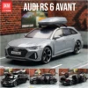 1/32 Audi RS6 Miniature Diecast Toy Car Model Sound & Light Doors Openable Educational Collection Gift for Children Boy Kid 1