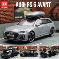 1/32 Audi RS6 Miniature Diecast Toy Car Model Sound & Light Doors Openable Educational Collection Gift for Children Boy Kid 1