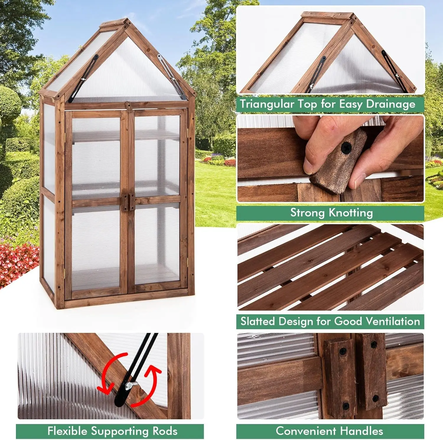 Giantex 3-Tier Garden Cold Frame 4