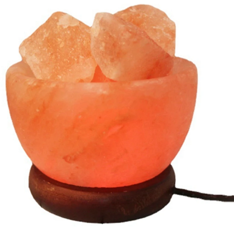 

Himalayas Crystal Salt Lamp LED Colorful Color Changing Night Light Air Purifier Decorative Bedside Table Lamp Ornament