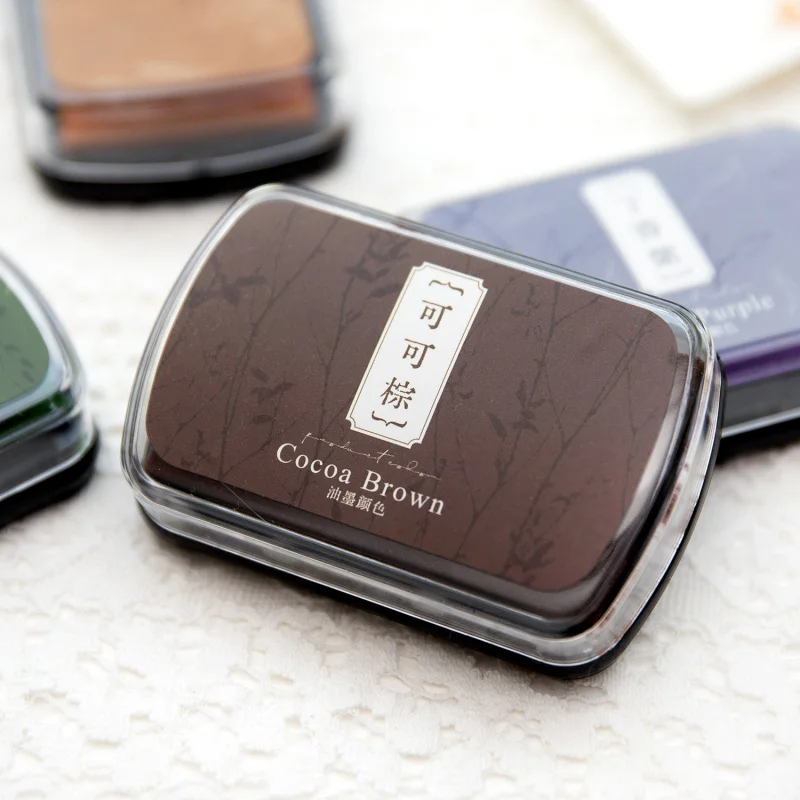 Vintage Color Ink Pad Set - 13 Retro Shades for DIY Scrapbooking & Craft Projects