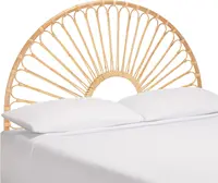 Home Collection Faris Natural Rattan Arched Full Size Headboard 4