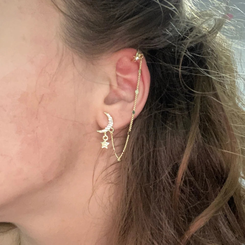 Celestiall Star.and.moon Earring